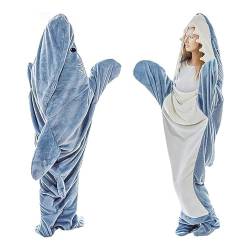 YCYUYK Hai Decke Erwachsene Zum Anziehen Flanell Shark Schwanz Decke Hai Decke Schlafsack Kostüm Für, Verkleidungen 83in*35.5in/210 * 90cm von YCYUYK