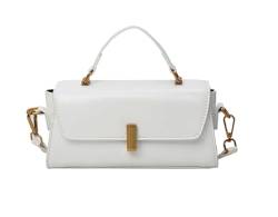 YEAMKE Handtasche für Frauen, Umhängetasche, einfache lässige kleine quadratische Tasche, Umhängetasche, cremefarben, 21 * 7 * 11 cm von YEAMKE
