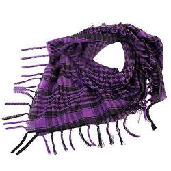 YEBIRAL Unisex Damen Männer Schal Mode Kariert übergroßer Tücher Tuch Schal Halstuch(Violett) von YEBIRAL