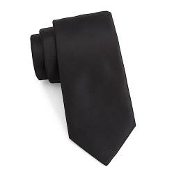 YM krawatte schwarz,Herren Krawatten, Satin Elegant Krawatte 8 cm für Herren, Klassische Hochzeit Krawatte für Büro oder Festliche Veranstaltungen,krawatten für herren,Schmucklos krawatten(Schwarz) von YEHUIMEI