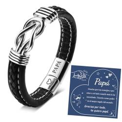 YELUWA Papa Armband, Mann Armband, Geschenke Für Männer, Papa Geschenk Vatertag, Vatertagsgeschenke Für Papa-ES von YELUWA