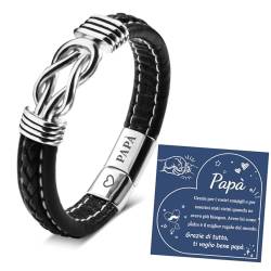 YELUWA Papa Armband, Mann Armband, Geschenke Für Männer, Papa Geschenk Vatertag, Vatertagsgeschenke Für Papa-IT von YELUWA