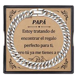 YELUWA Papa Armband, kubanische Kette Armband für Männer, Geschenke für Papa, Geschenke zum Vatertag, Geburtstagsgeschenke für Papa DE von YELUWA