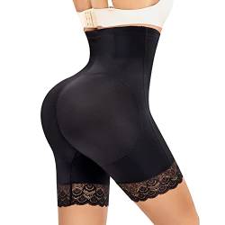 YERKOAD Damen Shapewear Control Panties Butt Lifter Hohe Taille Trainer Shorts Bauch Kompression Body Shaper Postpartum Girdle - Schwarz - Medium von YERKOAD