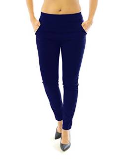 YESET Hose Stretch Stretchhose Elegante Stoffhose Schlupfhose Legging blau 164 38-L von YESET