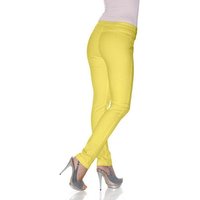 YESET Leggings Damen Jeans-Leggings Hose lang Leggins Röhre Stretch gelb 022084 033795 von YESET