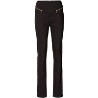 YESET Röhrenhose Damen Hose Röhre hoher Bund Jeans Chino Stretch schwarz Gr. 36 913689 von YESET