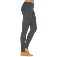 YESET Thermoleggings Thermo Leggings lang Hose Damen Fleece Gamaschen dunkelgrau S-34 von YESET