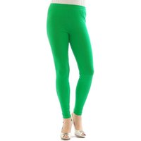 YESET Thermoleggings Thermo Leggings lang Hose Damen Fleece Gamaschen gruen S-34 von YESET