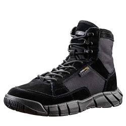 YEVHEV Schuhe Herren Leichte Militär Wanderstiefel rutschfeste Ultralight Sportschuhe Verschleißfest Kampfstiefel für Camping,Wandern,Sport,Outdoor(Schwarz 45EU) von YEVHEV