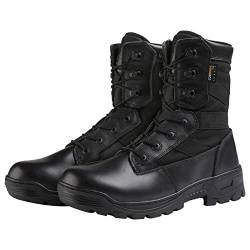 YEVHEV Tactical Schuhe Herren Militär Security Tactical Einsatzstiefel Boot Sport schuhe Militärstiefel für Camping, Wandern, Sport, Outdoor (Schwarz, numeric_45) von YEVHEV