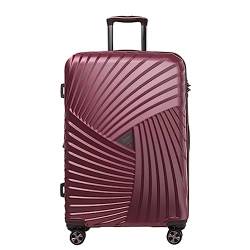 YEWMTRE Erweiterbarer Koffer, Handgepäckkoffer mit Rollen, TSA-Zollschloss, Aluminiumlegierung, verdickter glatter Hebel von YEWMTRE