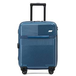 YEWMTRE Gepäck Multifunktions-Kabinengepäck mit Frontöffnung, Gute Aufbewahrung, Trolley-Koffer, weiblicher Koffer, männlich von YEWMTRE