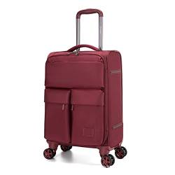 YEWMTRE Gepäck Reise Handgepäck Soft Canvas erweiterbarer Koffer auf Rädern Trolley Rollgepäck Boarding Case von YEWMTRE