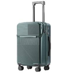 YEWMTRE Koffer mit Alu-Rahmen, glatter Universal-Rad-Trocken- und Nass-Trennkoffer für Reisen und Geschäftsreisen von YEWMTRE