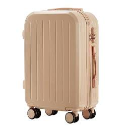 YEWMTRE Rollkoffer, tragbarer Koffer, Hartschalenkoffer mit großem Fassungsvermögen, Handgepäckkoffer mit Sicherheitscodeschloss von YEWMTRE