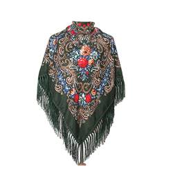 YEYKZART Russische Tücher Ukrainischer Stil Schal Damenschal Wickelquaste Quadratische Schals (51 "* 51") von YEYKZART
