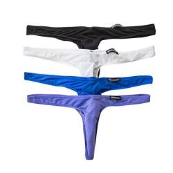 YFD Herren Tanga, transparent, sexy, 4er-Pack Gr. Medium, Stil 1 von YFD