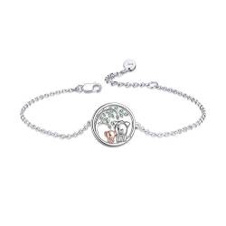 YFN Elefant Armband 925 Sterling Silber Schmuck Mode Geschenke für Damen Mädchen von YFN