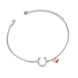 YFN Hufeisen Armband 925 Sterling Silber Schmuck Mode Geschenke für Damen Mädchen von YFN