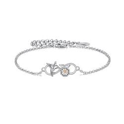 YFN Hummingbird Armband für Frauen Sterling Silber Infinity Daisy Armband irischen Schmuck Geschenke für Mädchen Mutter(Kolibri) von YFN