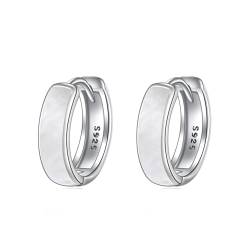 YFN Weißer Reif Ohrring Sterling Silber Keltischer Reif Ohrring für Frauen (weiß) von YFN