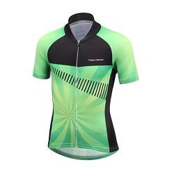 YFPICO Shirt für Kinder,Schnelltrocknende,Atmungsaktive Kurzarm-Radtrage Mountainbike-Trikots, Grün, 152 von YFPICO