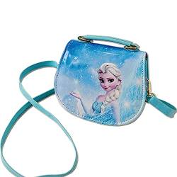 YGCHEN Kinder Handtasche für Frozen Umhängetasche Prinzessin Schultertasche Mädchen Taschen für Mädchen zum Ausgehen oder Reisen (1 * Blau) von YGCHEN