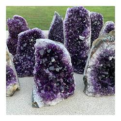 YGOABMHLKW Steinschmuck Steinhandwerk HEISS!!!Natürlicher Amethyst-Geode-Quarz-Cluster-Kristallproben-Steinschmuck DAICHJAGYIN (Material : 740-800g) von YGOABMHLKW