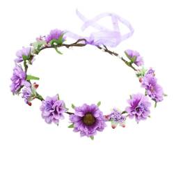 Blumen-Haarbänder, Blumenkranz, modisches Haar-Accessoire für Feiertage, Festivals und Partys, Haar-Accessoire von YIAGXIVG