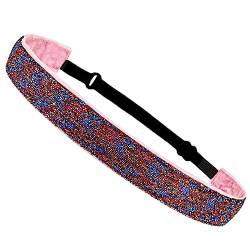 Glitzer-Haarband, rutschfest, für Teenager, Mädchen, niedlich, dehnbar, modisches Stirnband für Sport und Yoga und Party-Favoren, Stretch-Stirnbänder für Damen von YIAGXIVG