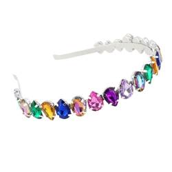 Moderne, bunte Kristall-Stirnbänder, Braut-Kopfschmuck, Party, Diamant-Blickfang, Kristall-Stirnbänder, Brautschmuck von YIAGXIVG