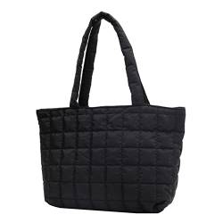 Mode-Top-Griff-Taschen gesteppte Herbst-Winter-Geldbörsen Handtaschen Rhombus-Muster-Shopper-Tasche Frauen Solide für den täglichen Urlaub von YIGEBAG