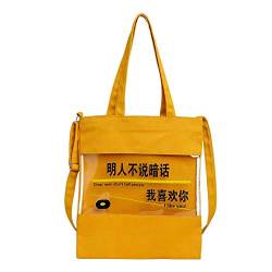 YIGEBAG Damen Klare Tasche Bucket Bag Mode Transparent Umhängetaschen Damen Handtaschen von YIGEBAG