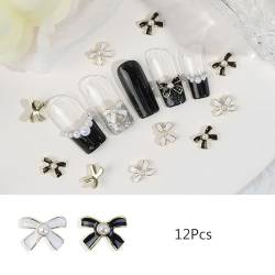 12 Teile/paket 3D Tulpen Nagel Für Acryl Nagel Metalllegierung Für Frauen Mädchen Nail Art Juwelen Kit Nagel Für Acryl Nagel 3d Nail Art Nail Art Juwelen 3d von YIGZYCN