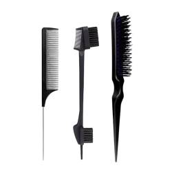 3-teiliges Haar Styling Kamm Set Haarbürsten Zubehör Doppelseitige Haarkämme Haarpflege Und Styling Essentials von YIGZYCN