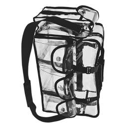 Damen Kosmetiktasche Mädchen Große Make Up Tasche Reise Kulturbeutel Strandtasche Transparente PVC Tasche Kosmetik Organizer Reise Make Up Tasche PVC Kosmetiktasche Großes Fassungsvermögen von YIGZYCN