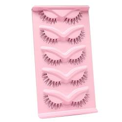 Wimpern Falsche Wimpern 3D Natural Lashes Clear Band Fake Lashes Faux Mink Wispy Lashes Eye Wimpern Clear Band Falsche Wimpern Extension Look von YIGZYCN