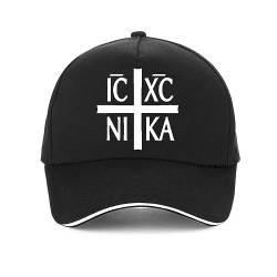 Baseballmütze Orthodoxe Symbol-Druck-Baseballkappe für Männer und Frauen, Hip-Hop-Kappe, verstellbare Snapback-Kappe Fashion Stage Hip Hop Hut Geschenk für Männer und Frauen von YILILK