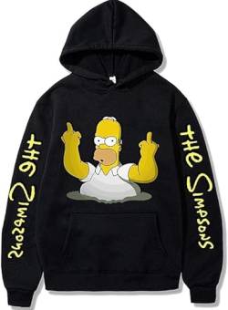 YILILK Simpsons Hoodies Streetwear The Simpson Pullover Sweatshirt Männer Mode Herbst Winter Hip Hop Hoodie Pullover - Geschenk von YILILK