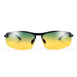 YIMI Photochrome Polarisierte Sonnenbrille Sportbrille Selbsttönend Fahrradbrille mit UV400 Schutz Brillen Herren Damen für Tag und Nacht Autofahren Radfahren Klettern Angeln Skilaufen Golf Laufen von YIMI