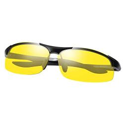 YIMI Photochrome Polarisierte Sonnenbrille Sportbrille Selbsttönend Fahrradbrille mit UV400 Schutz Brillen Herren Damen für Tag und Nacht Autofahren Radfahren Klettern Angeln Skilaufen Golf Laufen von YIMI