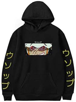 YIMIAO Damen One Piece Pullover Japanese Anime Herren Jungen Sweatshirt Mit Taschen Unisex Luffy Hoodie(XXL) von YIMIAO