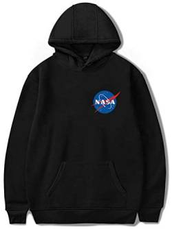 YIMIAO Herren Space Shuttle Hoodie Damen Pullover NASA Sweatshirt Insignia Kapuzenpullover(XS) von YIMIAO