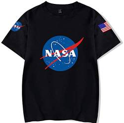 YIMIAO Herren Space Shuttle T-Shirt Damen Tee NASA Kurzarm Insignia bequemes T Shirt(XL) von YIMIAO