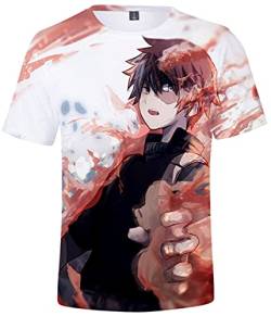 YIMIAO Jungen Herren My Hero Academia T-Shirt Unisex Tshirt 3D Drucken Cartoon Cosplay Anime Sommer Kurzarm(XL) von YIMIAO