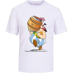 Asterix & Obelix These Rugbymen Are Crazy Men's T-Shirt Fashion Unisex Tops Shirt Short Sleeve Streetwear 3XL von YINGHUA