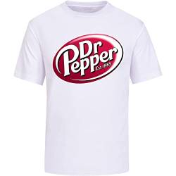 Dr Pepper Men Soft Drink T-Shirt Unisex Men Tee Shirt White L von YINGHUA