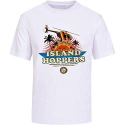 Island Hoppers Tom Magnum Tv Tshirt Fan 80'S Hawaii T-Shirts Unisex Men Tee Shirt White XL von YINGHUA