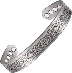 YINOX Klassischer Armreif für Herren und Damen Armbänder mit 8 Magneten Magnetarmbänder geeignet als Geschenk von YINOX